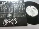 THE ADICTS VIVA LA REVOLUTION / STEAMROLLER UK FALLOUT 1ST PRESS FALL OO2 EX+**