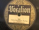 Vocalion 5360 Wise String Orch YELLOW DOG BLUES  78 rpm Country 1929 E--