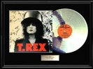 T.REX THE SLIDER  WHITE GOLD SILVER PLATINUM TONE RECORD LP NON RIAA RARE TREX