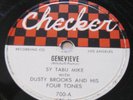 DUSTY BROOKS & Four Tones - GENEVIEVE 78 Checker 700 R&B Doo Wop SY TABU MIKE