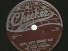 DOOWOP R&B 78- TUNE WEAVERS - HAPPY HAPPY BIRTHDAY BABY - HEAR -1957 CHECKER 872