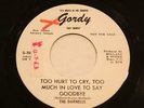THE DARNELLS  Too Hurt To Cry, Too Much / Come On Home  GORDY PROMO SOUL