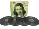4 Vintage 78 RPM Records Various Artists In A Deanna Durbin Storage Booklet