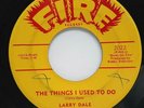 45 RPM, R&B, ROCKER, LARRY DALE, THE THINGS I USED TO DO / ROCK A WHILE,N MINT