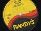 HORACE ANDY & EARL FLUTE - DON'T THINK ABOUT ME / DINO PERKINS - SKIN HIM ALIVE