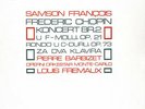 FRANCOIS Samson CHOPIN Piano Concerto 2 Rondo for 2 pianos BARBIZET FREMAUX S/C