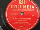 78 rpm CONGA Cuarteto Caney Pudieras Querer COLUMBIA JUKEBOX HIFI Record IMPORT