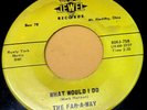 THE FAR-A-WAY What Would I Do/COPPER PENNY Jewel 806 Ohio Garage 45 Hear Both
