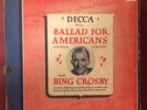 BING CROSBY - Ballad For Americans - Very Rare 1940 2-78 Decca Album - EX Discs