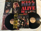 Vintage Original KISS Alive II 2 Vinyl Lp & The Evolution Of KISS Insert Booklet