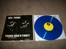 RARE BOOTLEG LP NEIL YOUNG - YOUNG MANS FANCY LIVE IN LOS ANGELES - BLUE VINYL
