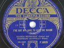 Django Reinhardt - Ive Got My Love To Keep Me Warm / Improvisation 78 RPM Record