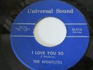THE NIGHTLITES - KILLER TEEN SUPER RARE DETROIT UNIVERSAL SOUND I LOVE YOU SO