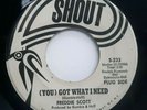 R & B /SOUL 45 RPM,FREDDIE SCOTT, YOU GOT WHAT I NEED/ POWERFUL LOVE, N. MINT