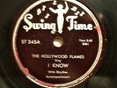 78 rpm The Hollywood Flames-Swing Time-345-let's Talk It over / I Know