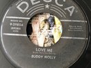 Buddy Holly Love Me/ Blue Days Black Nights Decca 9-29854 Blk Lbl Silver Print