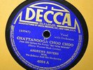 POP 78 Andrews Sisters Decca 4094 Chattanooga Choo Choo