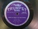 WILLIE LOVE FALLING RAIN FEED MY BODY TO THE FISHES TRUMPET 172 UNPLAYED 78 RPM