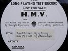 Beethoven: Symphony No. 7 - Beecham **2x S/Sided HMV Test Pressing Discs**