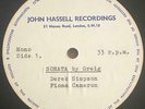 DEREK SIMPSON Cello Sonatas GRIEG SHOSTAKOVICH ACETATE John Hassell VERY RARE