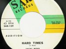 JACKI ROSS Hard Times / Hold Me SAR 45 popcorn R&B soul VG+ HEAR