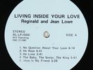 Reginald & Jean Lowe - Living Inside Your Love LP - Modern Soul Funk VG+ MP3