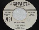 Shades Of Blue Oh How Happy / Little Orphan Boy 1966 Impact 1007 Rare WL Promo
