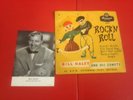 C1957 BILL HALEY AND HIS COMETS BRUNSWICK PROMO CARD AND ROCK N ROLL EP COVER