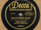 OLD LOUIS JORDAN 78 DECCA RECORDS BURN THE CANDLE SALT PORK WV JAZZ BLUES BOOGIE