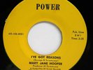 45 RPM, SOU/ FUNK, MARY JANE HOOPER, TEACH ME/ IVE GOT REASONS, POWER-105