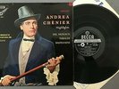 Y190 Giordano Andrea Chenier Tebaldi Gavazzeni DECCA SXL 2014 Stereo WBg ED1
