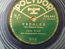Disque 78 tours  Edith Piaf ... L ' accordéoniste / Escale