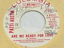 70's DISCO Soul 45 PATTI AUSTIN Are We Ready For Love COLUMBIA promo NM wol