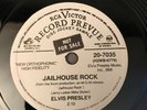 Elvis Presley 78rpm Jailhouse Rock/Treat Me Nice | RCA Victor 20-7035 Promo-Rare