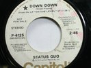 Hear  Rock Promo 45 Status Quo - Down Down / Bye Bye Johnny On Capitol