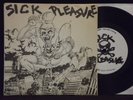SICK PLEASURE - S/T 7'' 45 RARE S.F. PUNK W/ INSERT , CODE OF HONOR , KBD