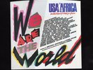 1984 We are the World 45 rpm - Michael Jackson Lionel Richie MINT with Jacket
