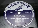 Miles Davis Quartet Blue Haze I/II Prestige 893 78 RPM BEBOP JAZZ 1954 EX