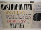 SXL 2298 Britten & Debussy Cello Sonatas Schumann Rostropovich & Britten ED1 WBG