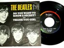 BEATLES -  Do You want to know a Secret?  Vee  Jay 587  45 & PS OVAL Label