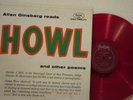 ALLEN GINSBERG Reags HOWL LP on Fantasy Red Vinyl VG+ & V G+