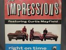 The Impressions ft. Curtis Mayfield Right on Time LP Charly Import SEALED MINT
