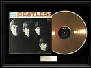 MEET THE BEATLES RARE FRAMED LP DISC GOLD METALIZED VINYL RECORD ALBUM NON RIAA