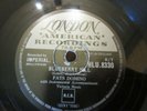 FATS DOMINO 78RPM  BLUEBERRY HILL /  I CAN'T GO ON(LONDON IMPERIAL HLU 8330)
