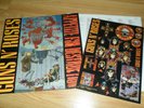 GUNS N ROSES- APPETITE FOR DESTRUCTION ORIG LP + STICKER SET HEAVY METAL EX/EX