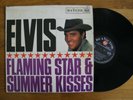 ELVIS PRESLEY FLAMING STAR & SUMMER KISSES RCA VICTOR RED SPOT VINYL LP VG+ / VG