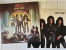 2 KISS Original Albums Love Gun Lick It Up Vinyl Record LP LOT