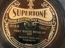 Supertone 9518 JOHN BYRD White Mule Of Sin w guitar intro  78 rpm 1929  V-/V