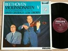 OISTRAKH & OBORIN violin sonatas BEETHOVEN 1960s plum PHILIPS HI-FI STEREO MINT