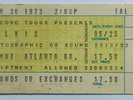 ELVIS PRESLEY -VERY SCARCE JUNE 30TH 1973 OMNI,ATLANTA,GENUINE TICKET.